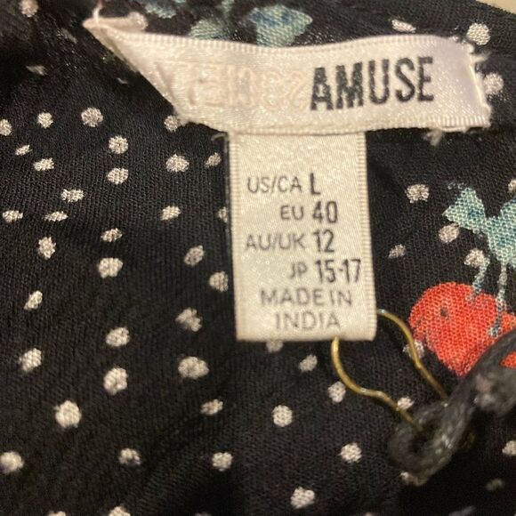 AMUSE SOCIETY Wish You Were Cherry Crop Tank Top Large NWT - Picture 5 of 8